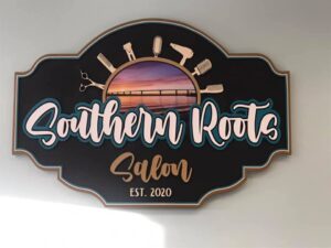 custom salon sign