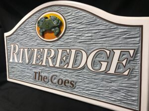 hand carved sign - cove-signs.com